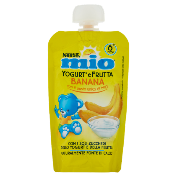 NESTLÉ MIO Merenda da spremere Yogurt e Frutta Banana pouch 100 g