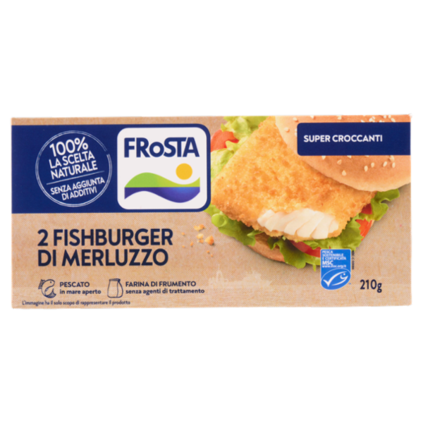 FRoSTA 2 Fishburger di Merluzzo 210 g