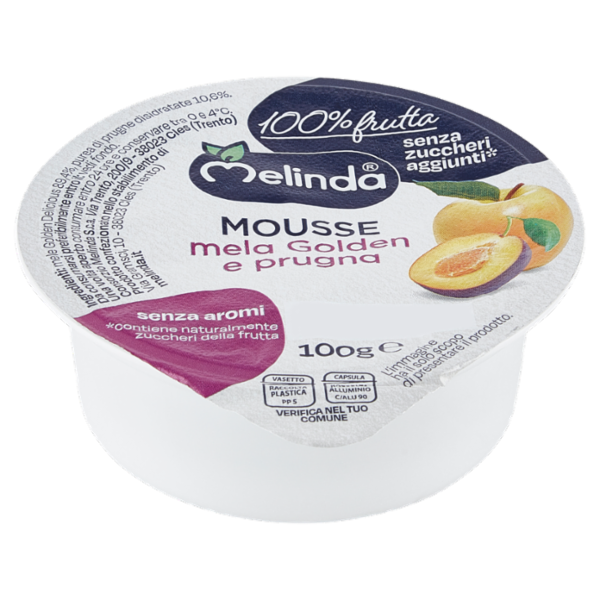 Melinda Mousse mela Golden e prugna 100 g