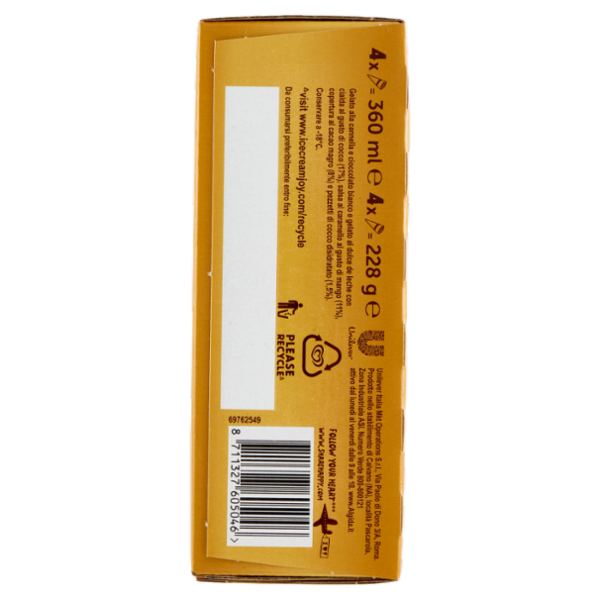 Cornetto Algida Joy Juan Camilo Quintero 4 x 57 g