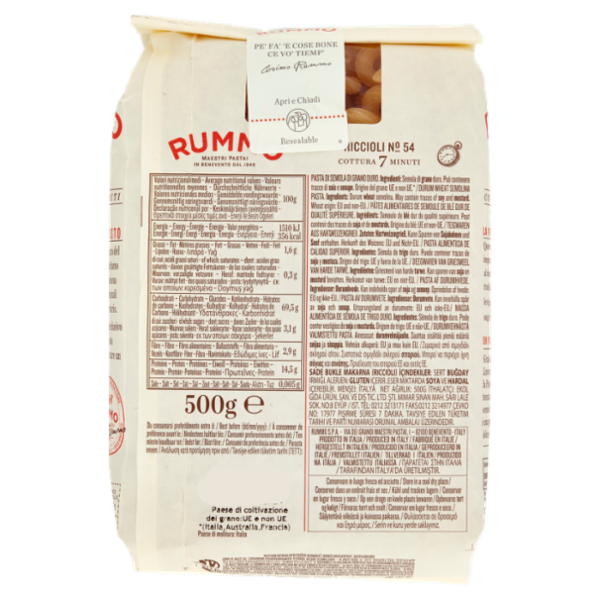 Rummo Riccioli N° 54 500 g