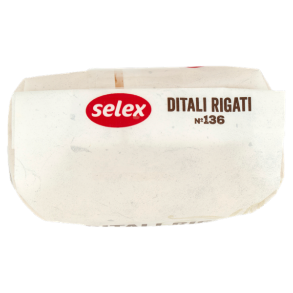 Selex Pasta di Semola Trafilata al Bronzo Ditali Rigati 500 g