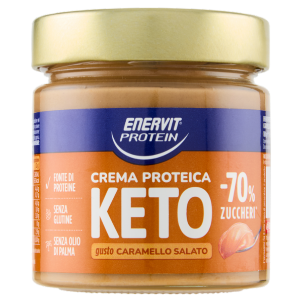 Enervit Protein Crema Proteica Keto gusto Caramello Salato 180 g