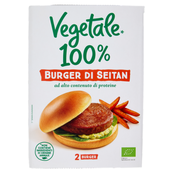 Vegetale 100% 2 Burger di Seitan 180 g