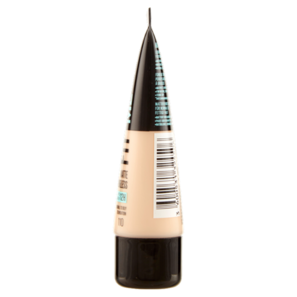 Maybelline New York Fondotinta Fit Me Matte&Poreless, Finish Opacizzante, 110 Porcelain 30 ml