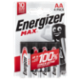 Energizer Max Alkaline AA 4 pz