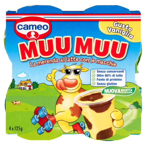 cameo Muu Muu Gusto Vaniglia 4 x 125 g