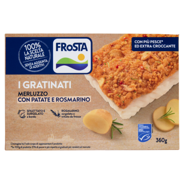 FRoSTA i Gratinati Merluzzo con Patate e Rosmarino 360 g