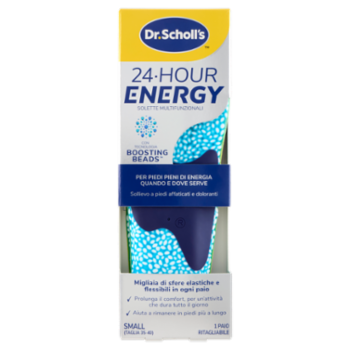 Dr. Scholl's 24 Hour Energy Solette Multifunzionali Small (Taglia 35-40) Ritagliabile 1 Paio