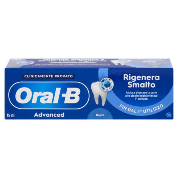 Oral-B Advanced Dentifricio Rigenera Smalto Menta 75 ml