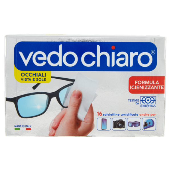 vedo chiaro Occhiali Vista e Sole salviettine umidificate 16 pz