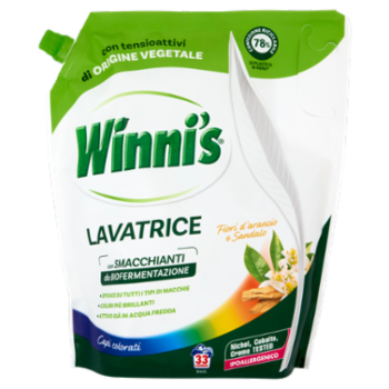 Winni's Lavatrice Capi Colorati Fiori D'arancio e Sandalo, 33 Lavaggi, 1485 Ml