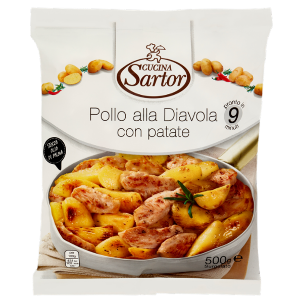 Cucina Sartor Pollo alla Diavola con patate Surgelato 500 g