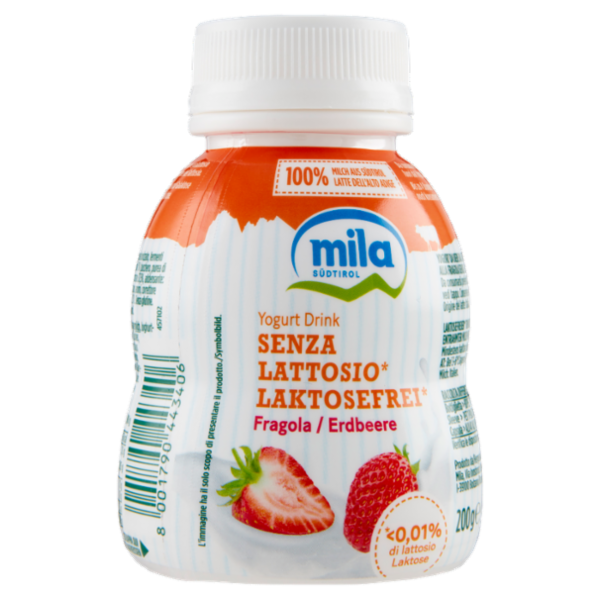 mila Yogurt Drink Senza Lattosio* Fragola 200 g