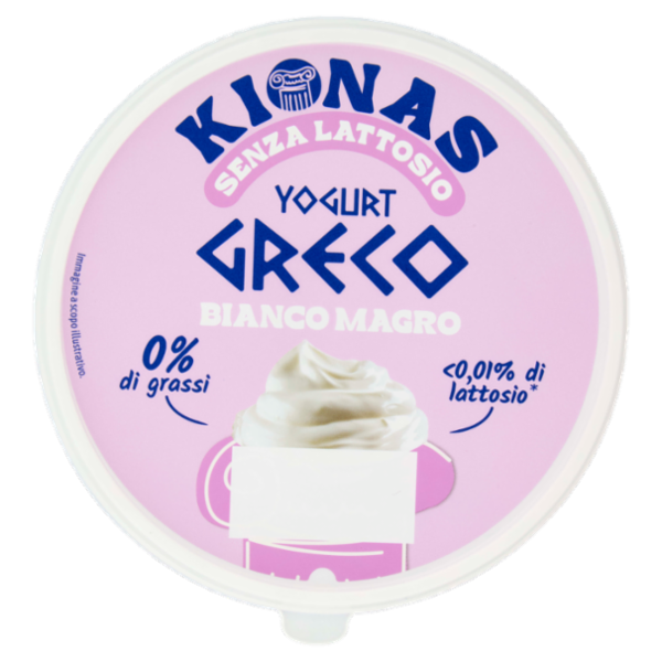 Kionas Senza Lattosio Yogurt Greco Bianco Magro 500 g