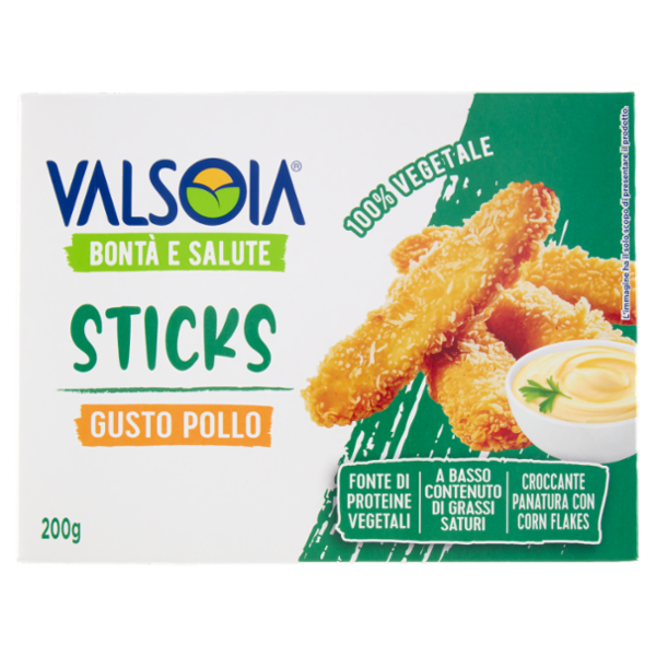 Valsoia Bontà e Salute Sticks Gusto Pollo 200 g