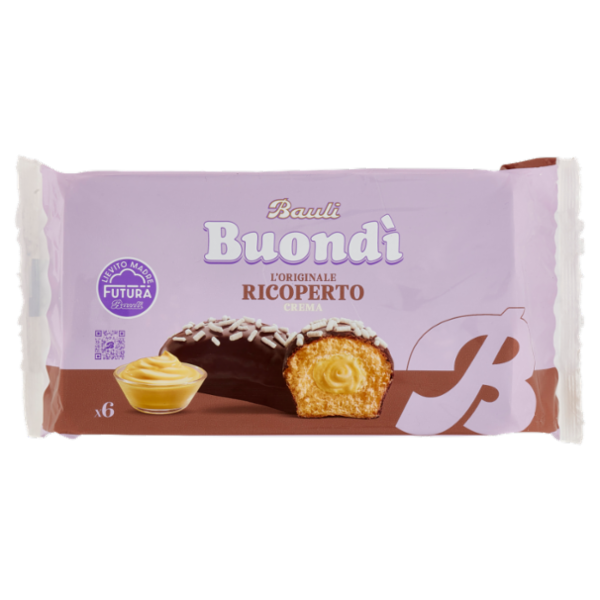 Bauli Buondì l'Originale Ricoperto Crema 6 x 46 g