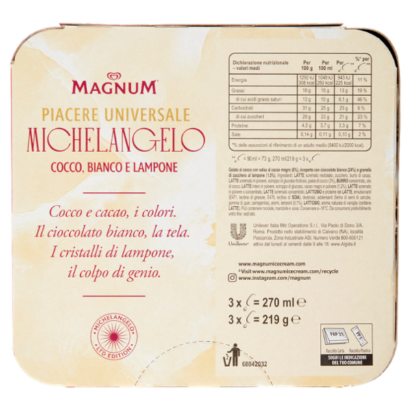 Magnum Michelangelo 3 x 73 g