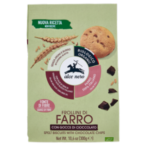 Alce Nero Frollini Di Farro Con Gocce Di Cioccolato 300 g