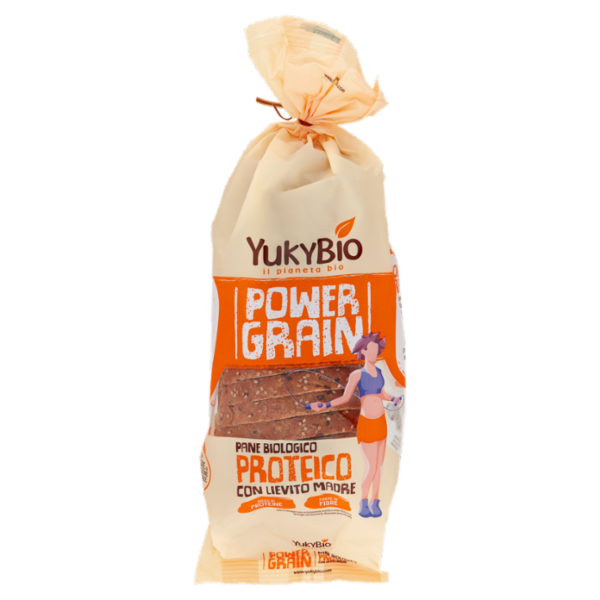 YukyBio Power Grain Pane Biologico Proteico con Lievito Madre 400 g