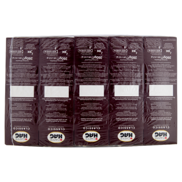 Caffè HAG Bar 200 bustine di caffè macinato decaffeinato 1,3 kg