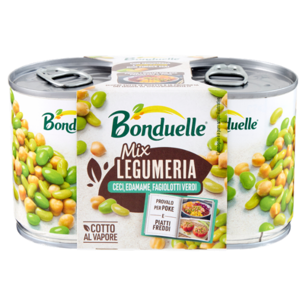 Bonduelle Mix Legumeria Ceci, Edamame, Fagiolotti Verdi 2 x 160 g