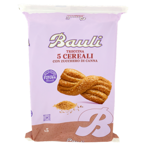 Bauli Treccina 5 Cereali con Zucchero di Canna 5 x 42 g