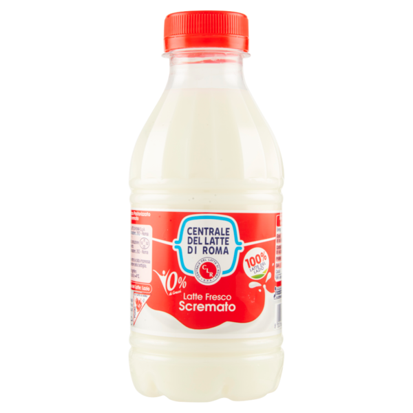 Centrale del Latte di Roma 0% di Grassi Latte Fresco Scremato 500 ml