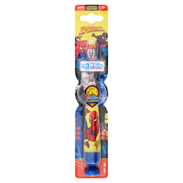 Mr. White Spazzolino da Denti Luminoso Soft Limited Edition 3+ Spider-Man