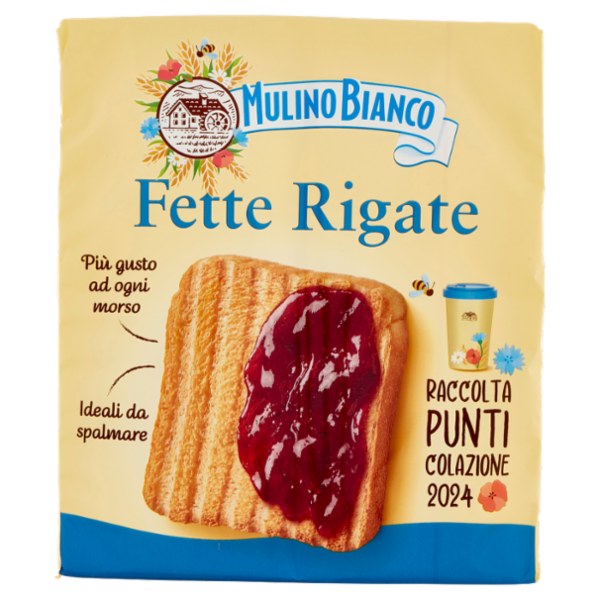 Mulino Bianco Fette Biscottate Rigate 315g