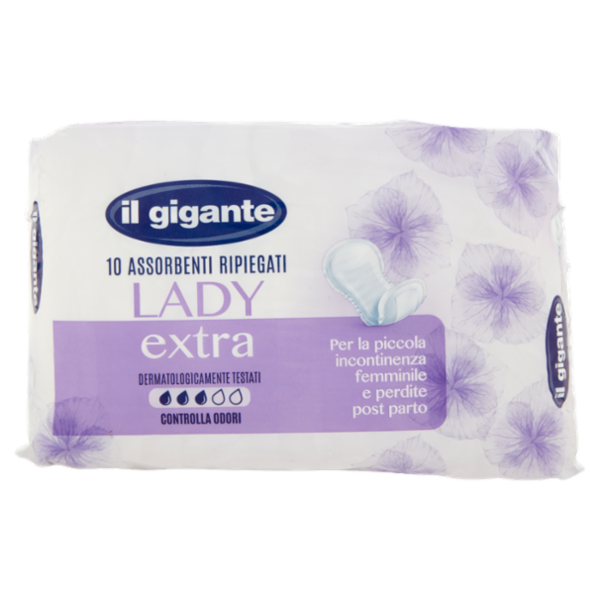 IL GIGANTE Assorbenti Ripiegati Lady extra 10 pz