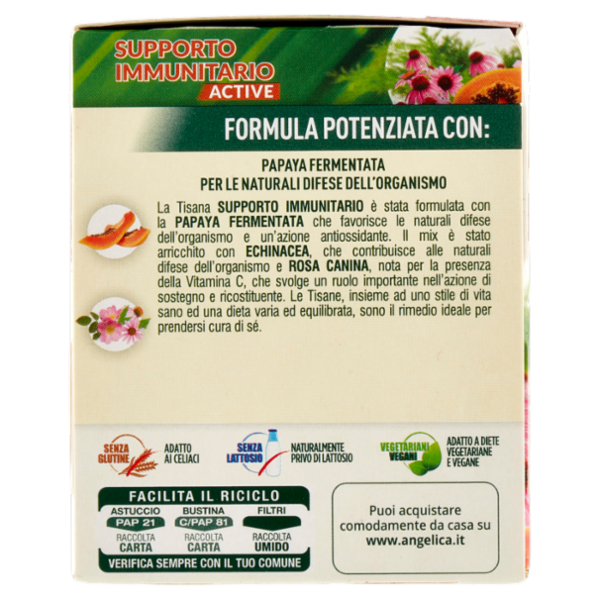 L'Angelica Le Tisane Supporto Immunitario Active 18 Filtri 27 g