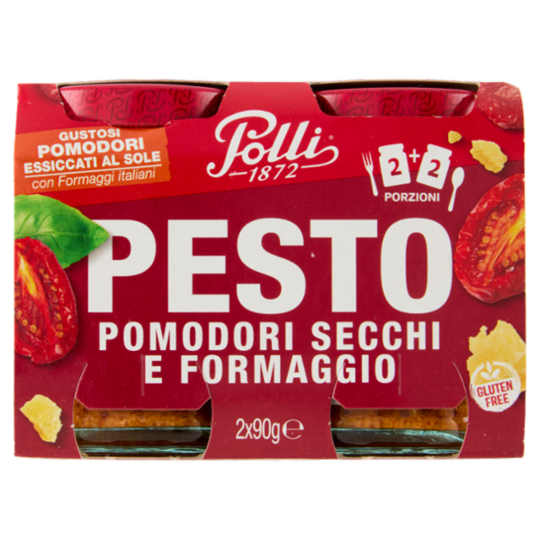 Polli Pesto Pomodori Secchi e Formaggio 2 x 90 g