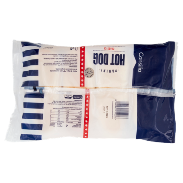 Consilia Pane per Hot Dog 4 pezzi 250 g