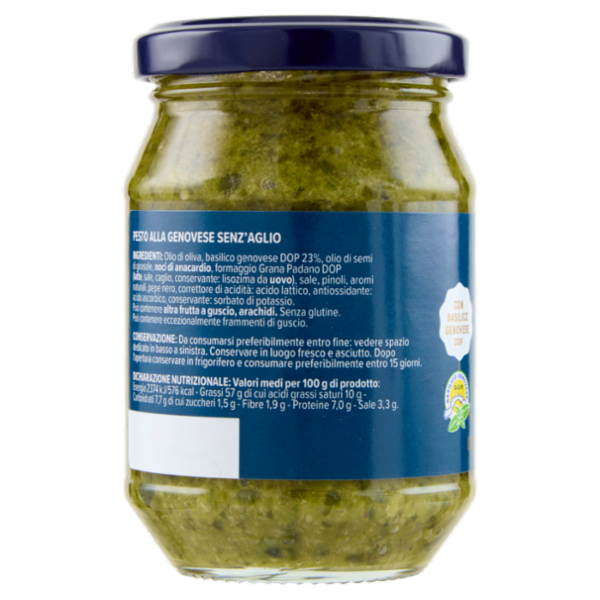 Consilia Optima Pesto alla Genovese Senz'Aglio D.O.P. 190 g