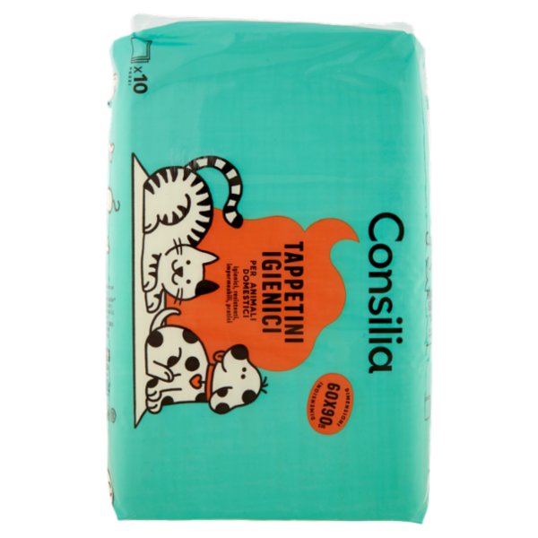 Consilia Tappetini Antiodore per Animali 60X90 cm 10 pezzi