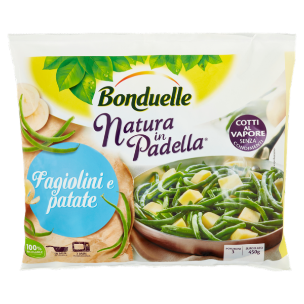 Bonduelle Natura in Padella Fagiolini e patate Surgelato 450 g