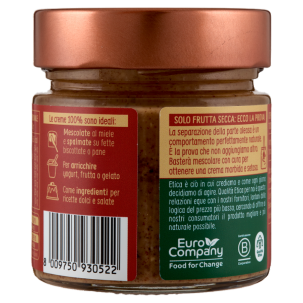 Euro Company 100% Crema di Mandorle Tostate Bio 175 g