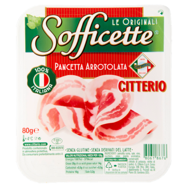 Citterio Sofficette Pancetta Arrotolata 80 g