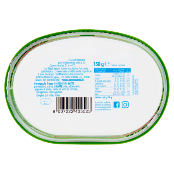 Nonno Nanni il fresco spalmabile Senza lattosio 150 g