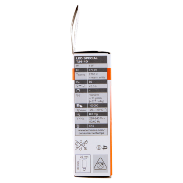 Osram Led Special T26 40 Warm White 40 W E14