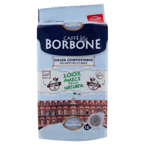 Caffè Borbone Miscela Suprema Cialda Compostabile 15 x 7,2 g