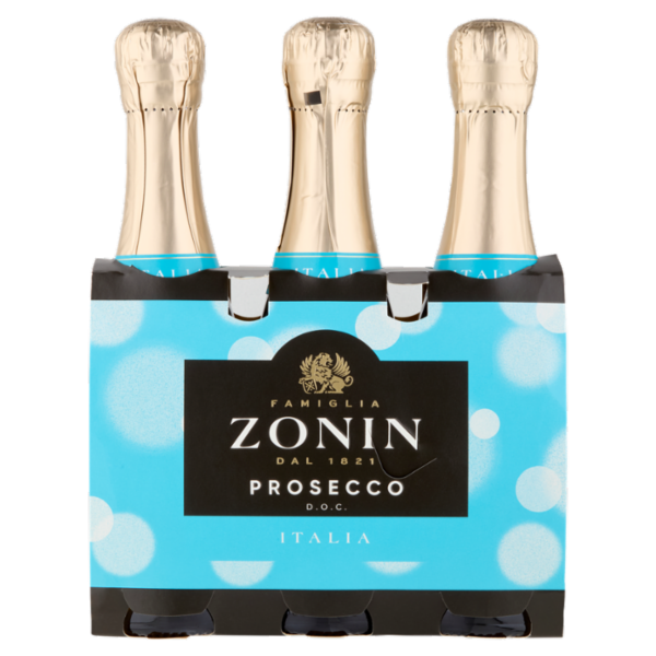 Zonin Prosecco D.O.C. Extra Dry 3 x 200 ml