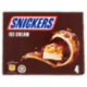 Snickers Barretta Gelato con cioccolato, caramello e arachidi tostate, Multipack da 4 x 45.6 g