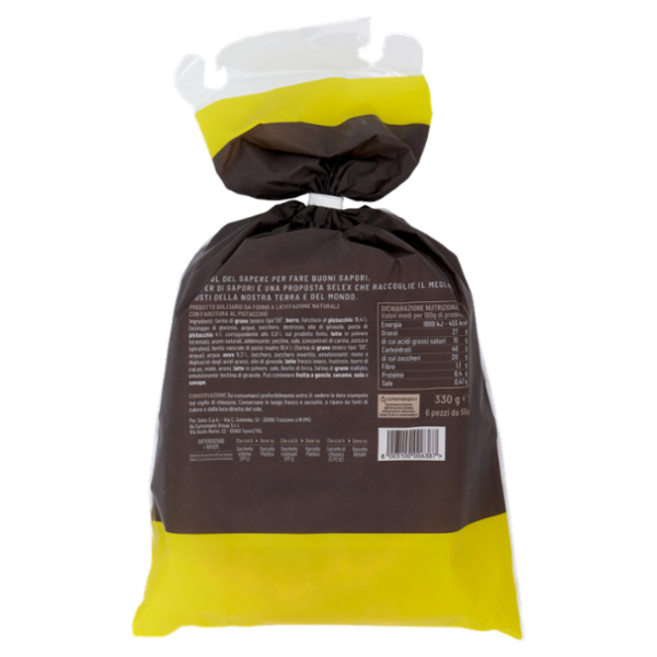 Selex Saper di Sapori Croissant con Farcitura al Pistacchio 6x55g
