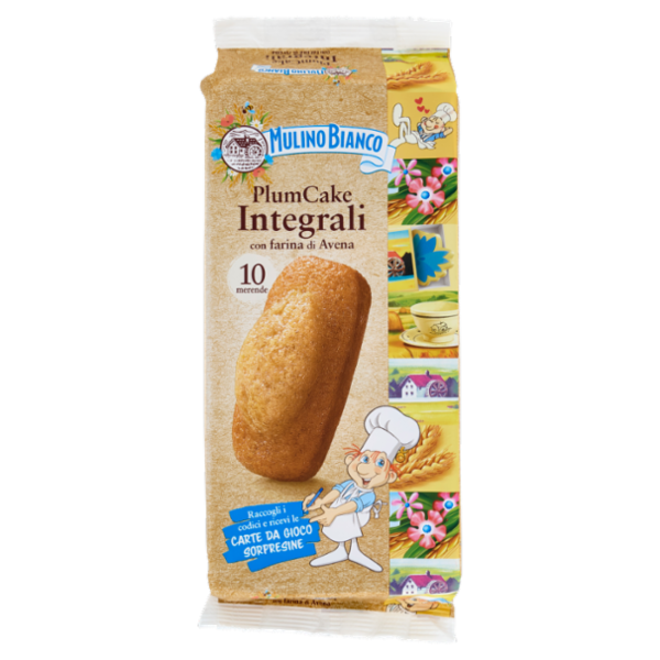 Mulino Bianco Plumcake Integrale Merenda con 100% Farina Integrale 10 pezzi 330g