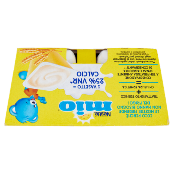 NESTLÉ MIO Merenda al Latte Cereali da 6 mesi 4 vasetti da 100 g