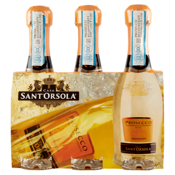 Casa Sant'Orsola Prosecco D.O.C. Millesimato 3 x 200 ML