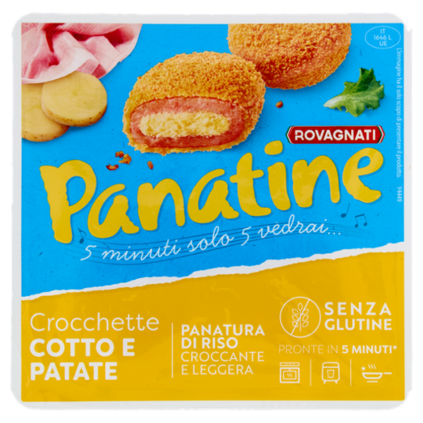 Rovagnati Panatine Crocchette Cotto e Patate 180 g