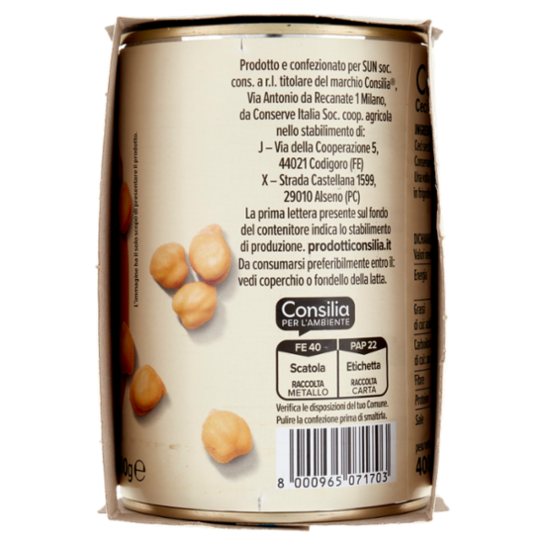 Consilia Ceci Lessati 3 x 400 g